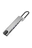 8 In 1 Ethernet Sd Usb Type C Hub Hdmı Girişli Macbook Çevirici 8in1