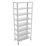 Raffar 8 Katlı Galvaniz Çelik Raf. Depo, Kiler, Dosya Rafı 0.70 Mm
