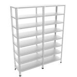 Raffar 8 Katlı Duble Galvaniz Çelik Raf. Depo, Arşiv, Dosya Rafı 0.70 Mm