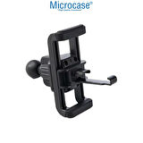 Microcase Araç İçi Izgaralıktan 17 mm Top Başlıklı Telefon Tutucu Parçası - SİYAH AL4983