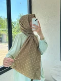 Vissona Medine İpeği İpeği Şal Gold