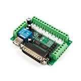 Mach3 5 Eksenli CNC Step Motor Sürücü Kartı (USB Kablo Dahil)