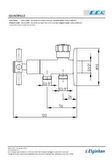 E.C.A Quadrılle Klozet Musluğu 102111090