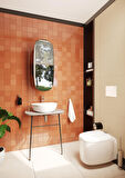VitrA Plural 7812B401-0016 Üçgen Alçak Çanak Lavabo, VitrA Clean, 47 cm, Mat Beyaz