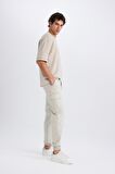 Regular Gabardin Jogger Pantolon Kargo Cepli Beli Paçası Lastikli