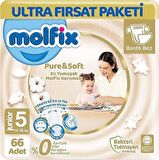 Molfix Pure & Soft Bebek Bezi Junior 5 No 66 Lı