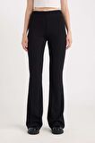 DeFacto Flare Fit Düz Paça Uzun Boy Pantolon D7452AX24AUBK81