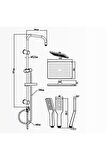 Creavit SH630 Tepe Duş Sistemi Kare(Kend.Temizleyicili)