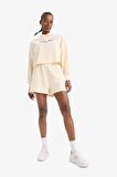 DeFactoFit Oversize Geniş Kalıp Polo Yaka Baskılı Sporcu Sweatshirt D7133AX25SPER109