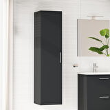 VitrA Mia 66167 Boy Dolabı, 35 cm, Parlak Antrasit