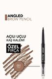 Flormar Açılı Kaş Kalemi Ve Kaş Fırçası (bej) - Angled Brow Pencil - 001 Beige - 8690604572038