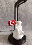 Türk Bayraklı Astronot Masa ve Gece Lambası