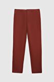 Slim Fit Tarçın Armürlü Yandan Cepli Pamuklu Chino Pantolon 7HCC3ORT10001