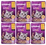 Whiskas Tastymix Sos Içinde Kuzulu ve Hindili Yetişkin Kedi Pouch6 Adet 85 Gr 