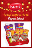  Kent Karışık ve Misbon Sütlü Bayram Şekeri (375 Gr x 4 Adet) Kolonya Hediyeli