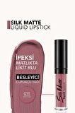 Flormar Kadife Dokulu Likit Mat Ruj - Silk Matte Liquid Lipstick - 011 MISTY ROSY - 8690604505388