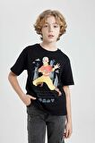 DeFacto Erkek Çocuk Avatar the Last Airbender Bisiklet Yaka Kısa Kollu Tişört C0381A824SMBK81