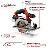 Einhell TE-CS 18/150 Li - Solo, Akülü Daire Testere