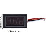 0.56 inch 0-100V DC 3 Kablolu Dijital Panel Kırmızı Voltmetre Düşük Kalite