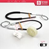 Peugeot 106 MK1 MK2 1A 1C 1S 1991-2005 5-Kapı 9222G9 İçin Ön Sağ Kapı Cam Kriko Tamir Seti