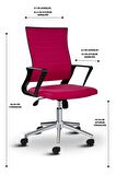 Asbir Mobilya Rigel 55400 Metal Ayaklı Çalışma Koltuğu Ofis Sandalyesi
