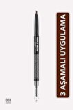 Flormar Triple Brow 3'ü 1 Arada Kremsi Dokulu Kaş Makyaj Kalemi
