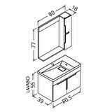 TEMPO 80 CM BANYO DOLABI  - BOY DOLAP HARİÇ - 