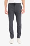 DeFacto Yazlık Beli Lastikli Jogger Pantolon Slim Fit Dar Kesim Düz Paça Pamuklu Cepli D2671AX25SMGR439