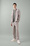 DeFacto Yazlık Kumaş Pantolon Tapered Fit Normal Kesim Düz Paça Her Yöne Esneyen B6584AX24SPGR207