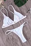 Angelsin Üçgen Bikini Alt Beyaz