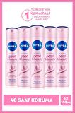 Nivea Kadın Sprey Deodorant Pearl&Beauty 150ml, Ter ve Ter Kokusuna Karşı 48 Saat Etkili Koruma, X5 Adet