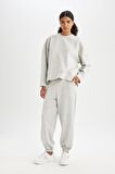DeFactoFit Bisiklet Yaka Skuba Dalgıç Kumaş Sporcu Sweatshirt C9612AX24AUGR93