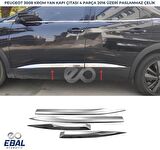 Peugeot 3008 Krom Yan Kapı Çıtası 4 Kapı 2016 Ve Üzeri P.çelik