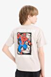 DeFacto Erkek Çocuk Marvel Spiderman Bisiklet Yaka Kısa Kollu Tişört D9570A825SMGR503