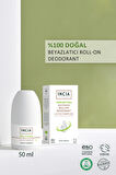 INCIA %100 Doğal Roll On Deodorant Beyazlatıcı Ter Kokusu Önleyici Lekesiz 50 ml