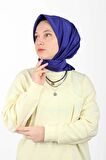 Aker Eşarp Saks Kadın Düz Polyester Eşarp