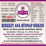 Bereket Ana Hünnap Sirkesi 1 lt