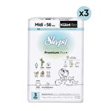 Sleepy Bio Natural Premium Plus Avantajlı Paket Külot Bez 3 Numara Midi 168 Adet