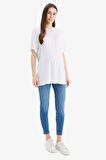 DeFacto Skinny Fit Yüksek Bel Düz Paça Standart Boy Hamile Pantolon Z6882AZ24SPNM39