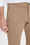 Slim Fit Dar Kesim Pamuklu Esnek Chino Pantolon