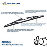 Michelin Rainforce™ MCR400 40CM 1 Adet Universal Telli Hibrit Arka Silecek