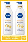 Nivea Q10 Sıkılaştırıcı Vücut Losyonu 400ml, C Vitamini, Nemlendirici, Esnek Ve Elastik Cilt, X2 Adet