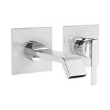 VitrA Suit A42782 Ankastre Lavabo Bataryası, Sıva Üstü, Krom