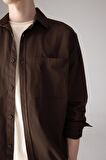 DeFacto Relax Fit Polo Yaka Gömlek Ceket B3676AX24SPBN304