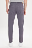 Erkek Antrasit Kanvas Slim Fit Dar Kesim 5 Cep Esnek Pantolon