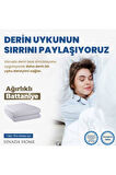Home Ağırlıklı Battaniye/yorgan Tek Kişilik 155x215 Pamuk Saten 8 Kg Beyaz 4 Mevsim