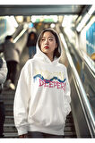 Breath Deeper ! Yazılı Unisex Oversize Tasarım Hoodie