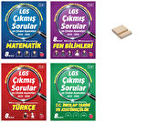 LGS 8. Sınıf Çıkmış Sorular Matematik Fen Türkçe ve İnkılap + Telefon Standı