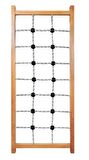 Ahşap İsveç İp Tırmanma Merdiveni Egzersiz Jimnastik Barı - 180x60 cm - Örgülü Ahşap Merdiven