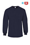 Myform 08125 Sweatshırt Bisiklet Yaka Regular Lacivert
